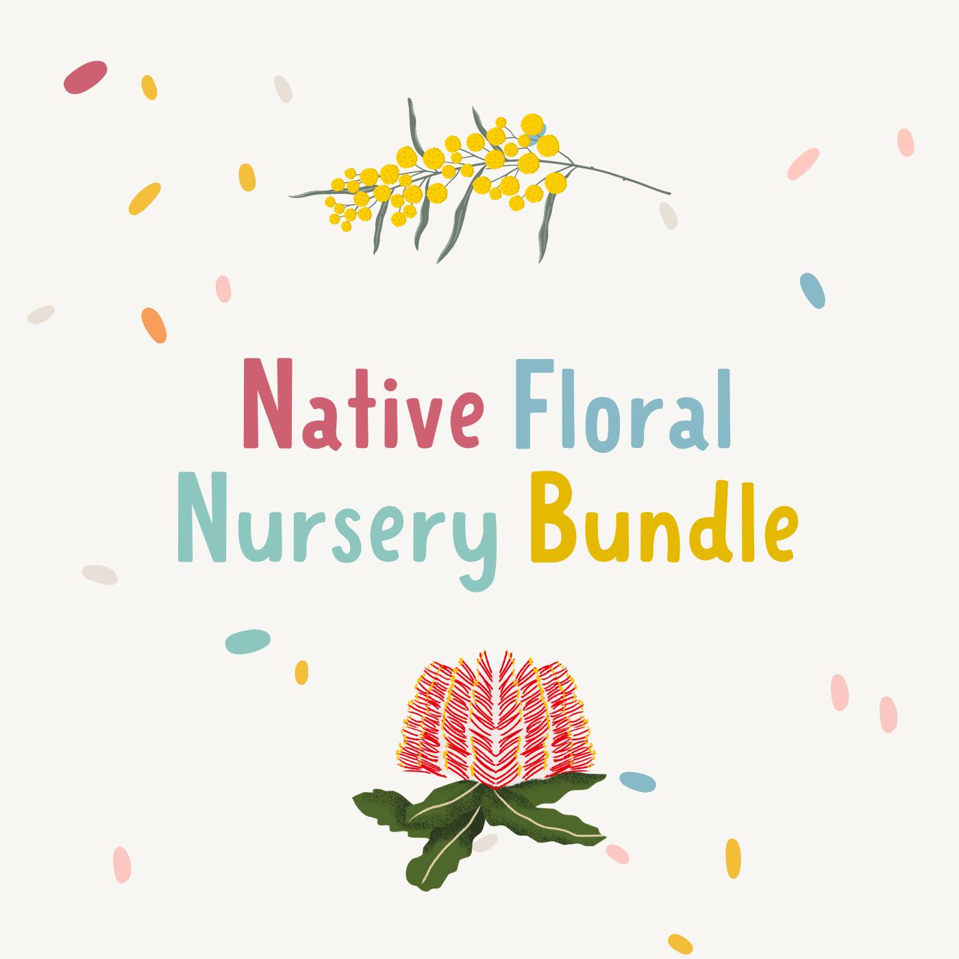 Baby Nursery Bundle: Australian Native Floral