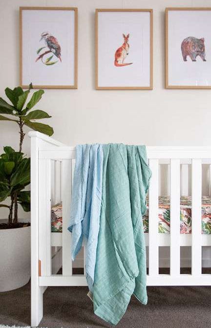 Baby Muslin Swaddle | Cotton Coloured Wrap