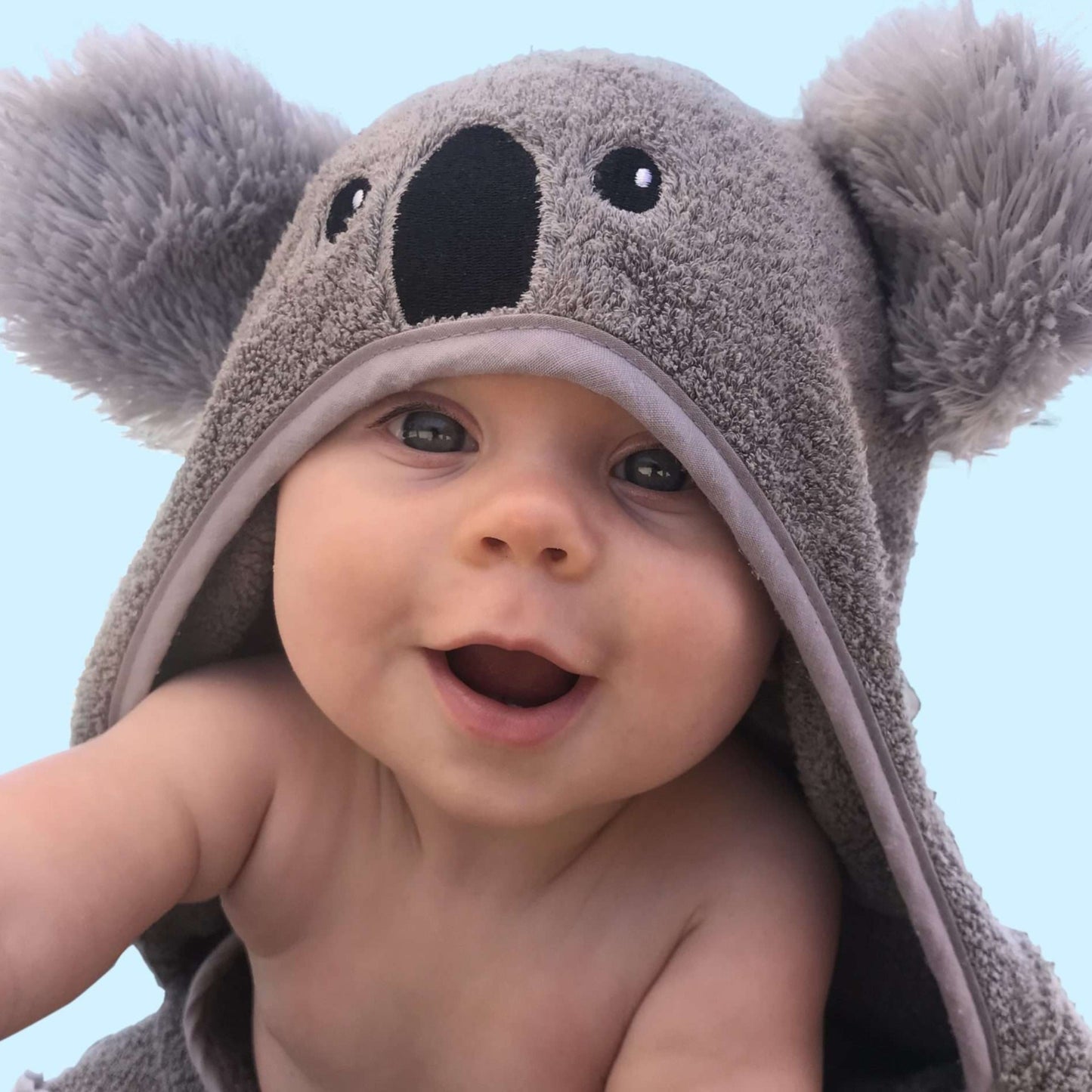 hooded towel koala