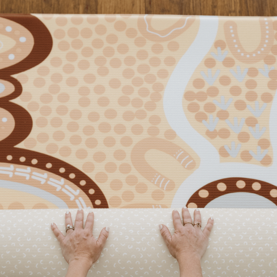 indigenous art aboriginal baby play mat