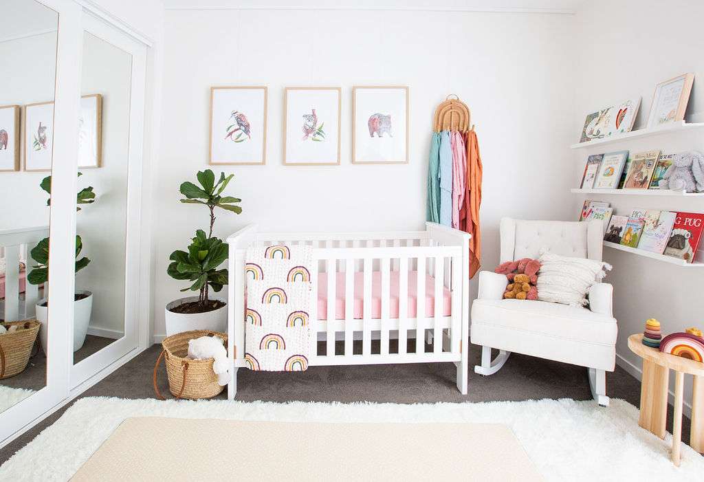 rainbow kantha cot quilt