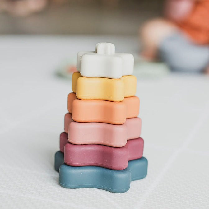 star stacking silicone toy