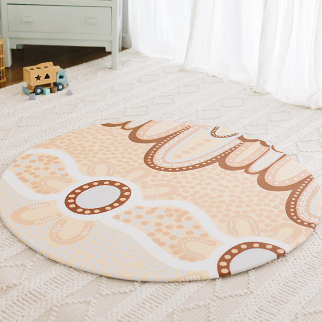 Nappy free time on your play mat Padded Baby Play Mats Freddy and