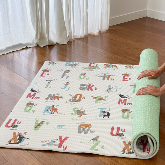 Australian alphabet green baby play mat