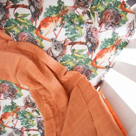 Australian native cot sheets Clearance