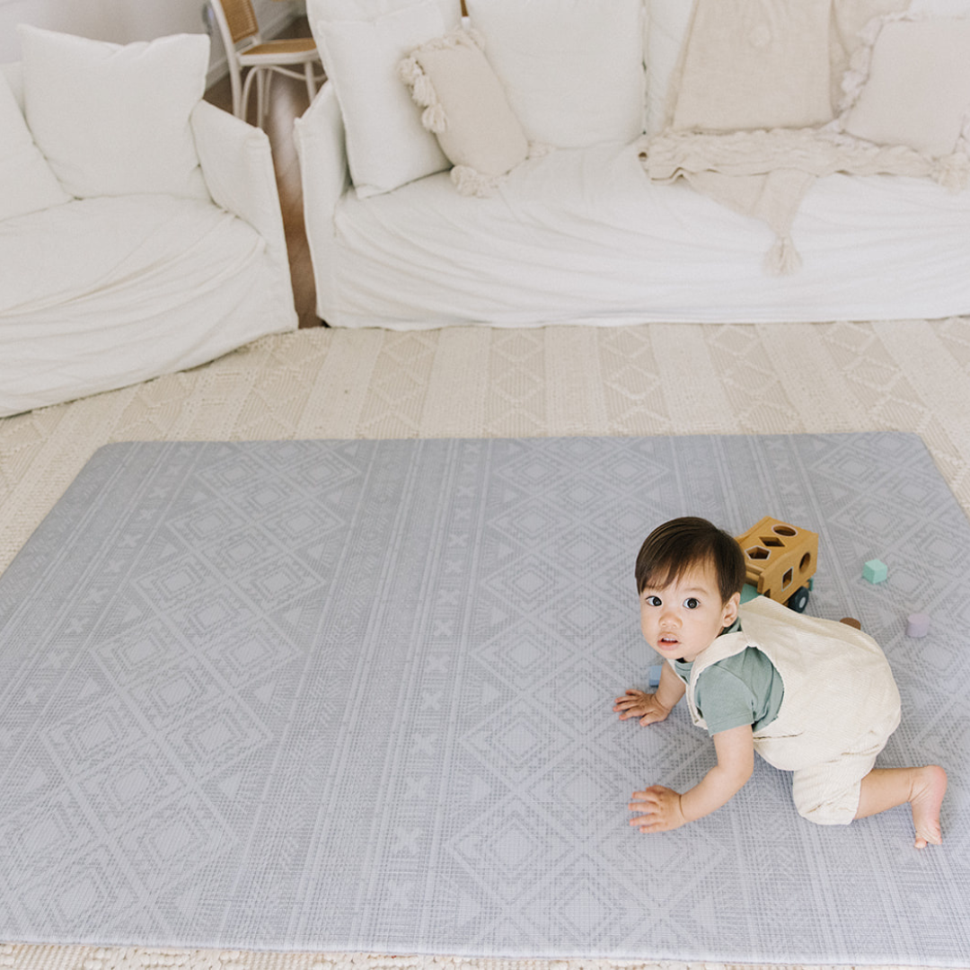 Large baby play mat: Road Trip / Grey Rug