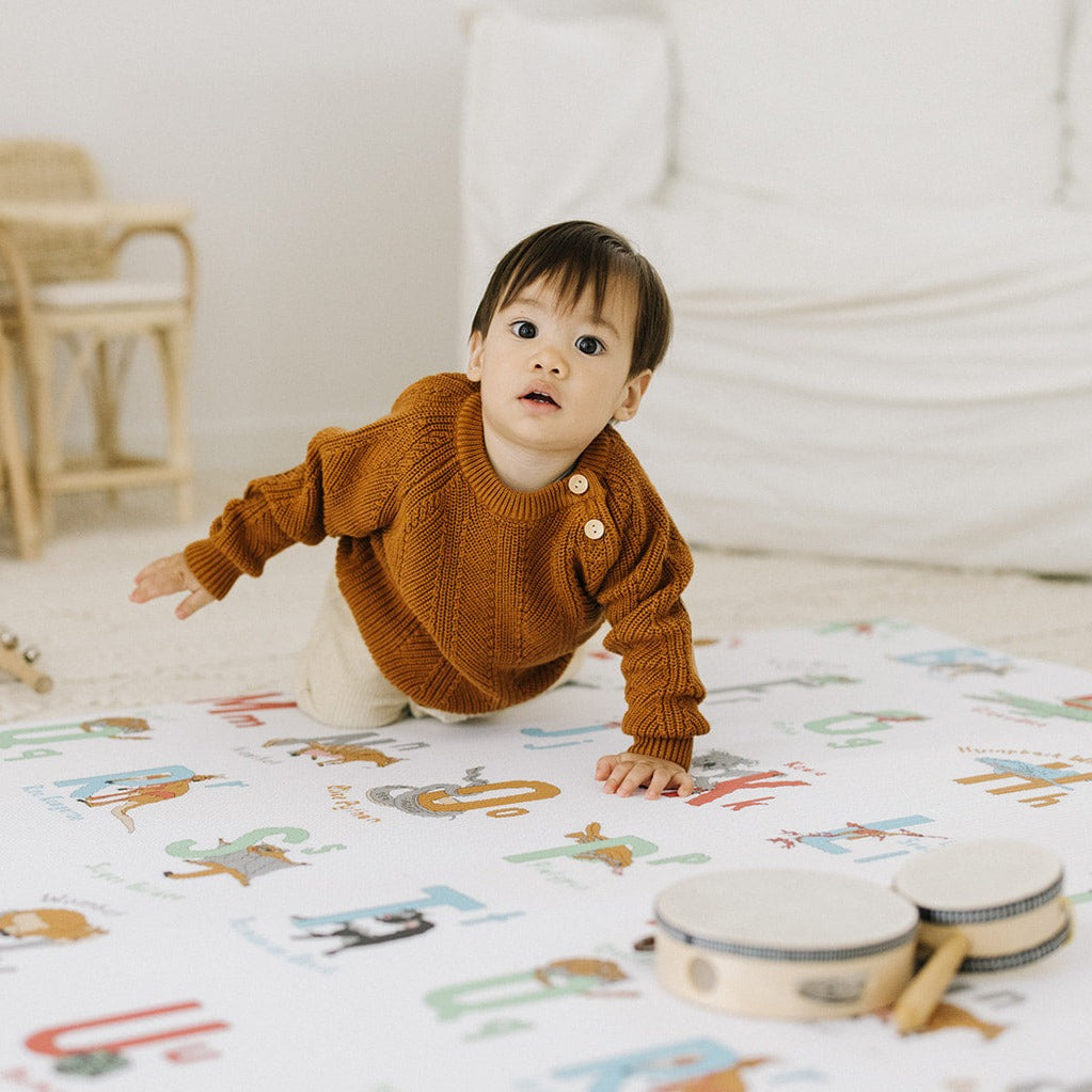 Australian alphabet baby play mat