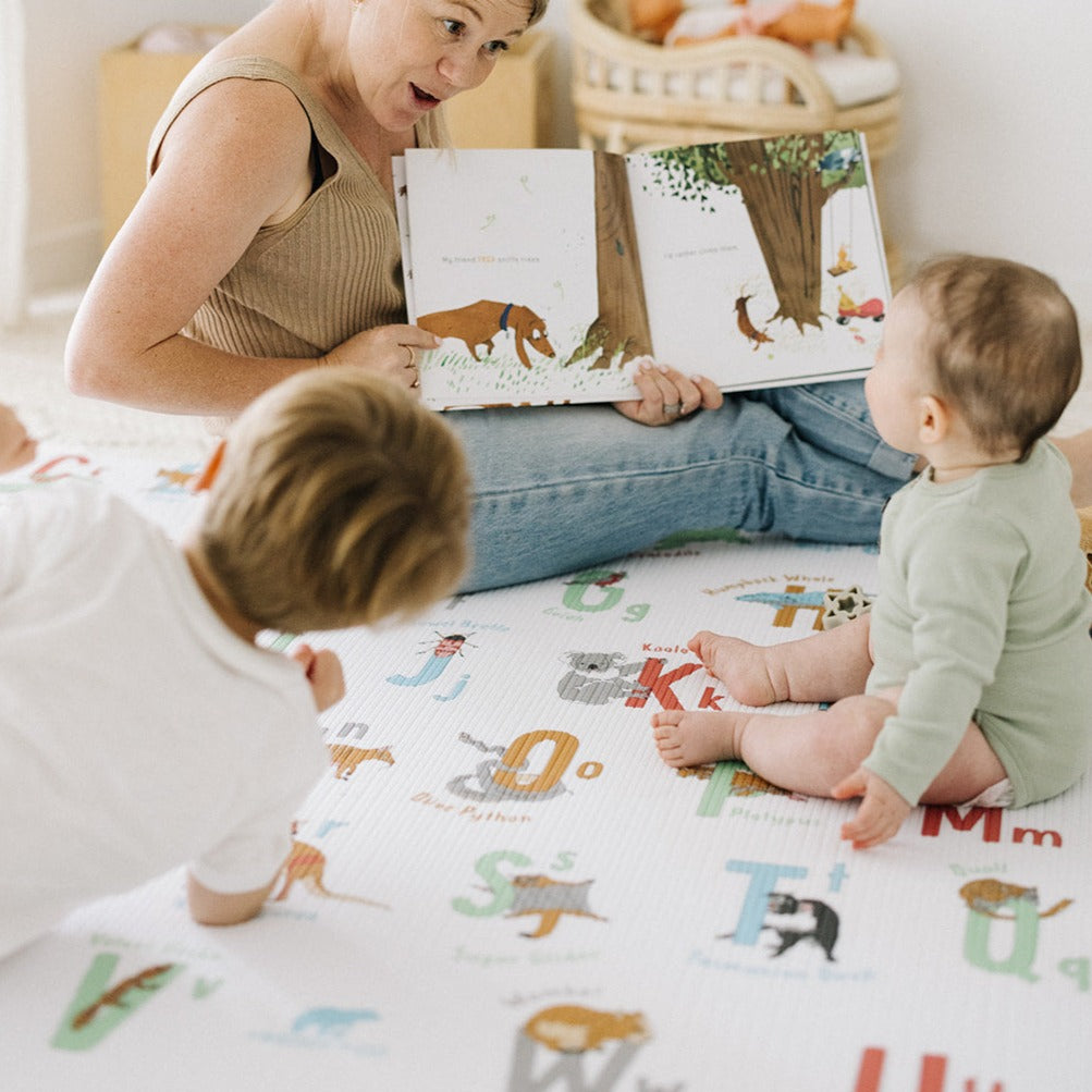 Load image into Gallery viewer, reading alphabet baby play mat

