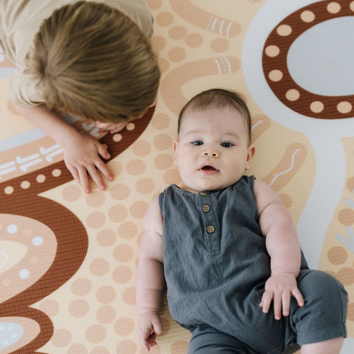large aboriginal baby play mat
