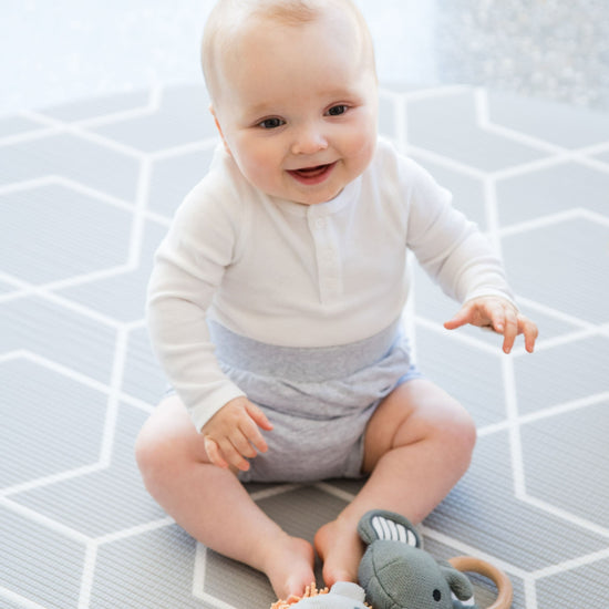 Load image into Gallery viewer, grey baby playmat

