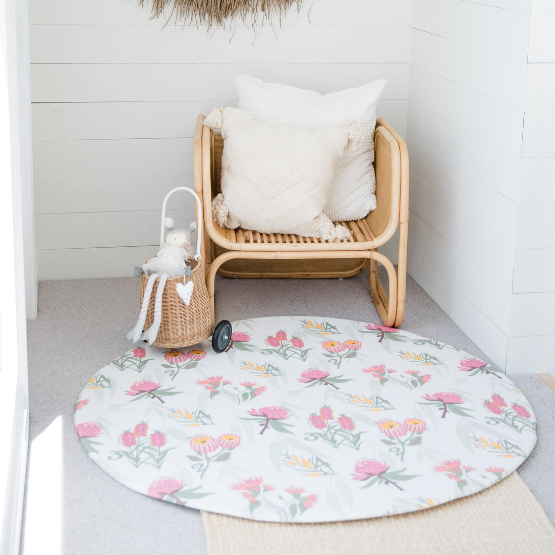 Native Australian Floral Baby Play Mat Padded Baby Play Mats Freddy