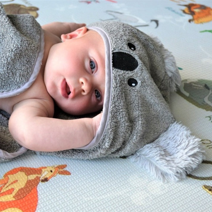 Load image into Gallery viewer, Bamboo Hooded Koala Towel
